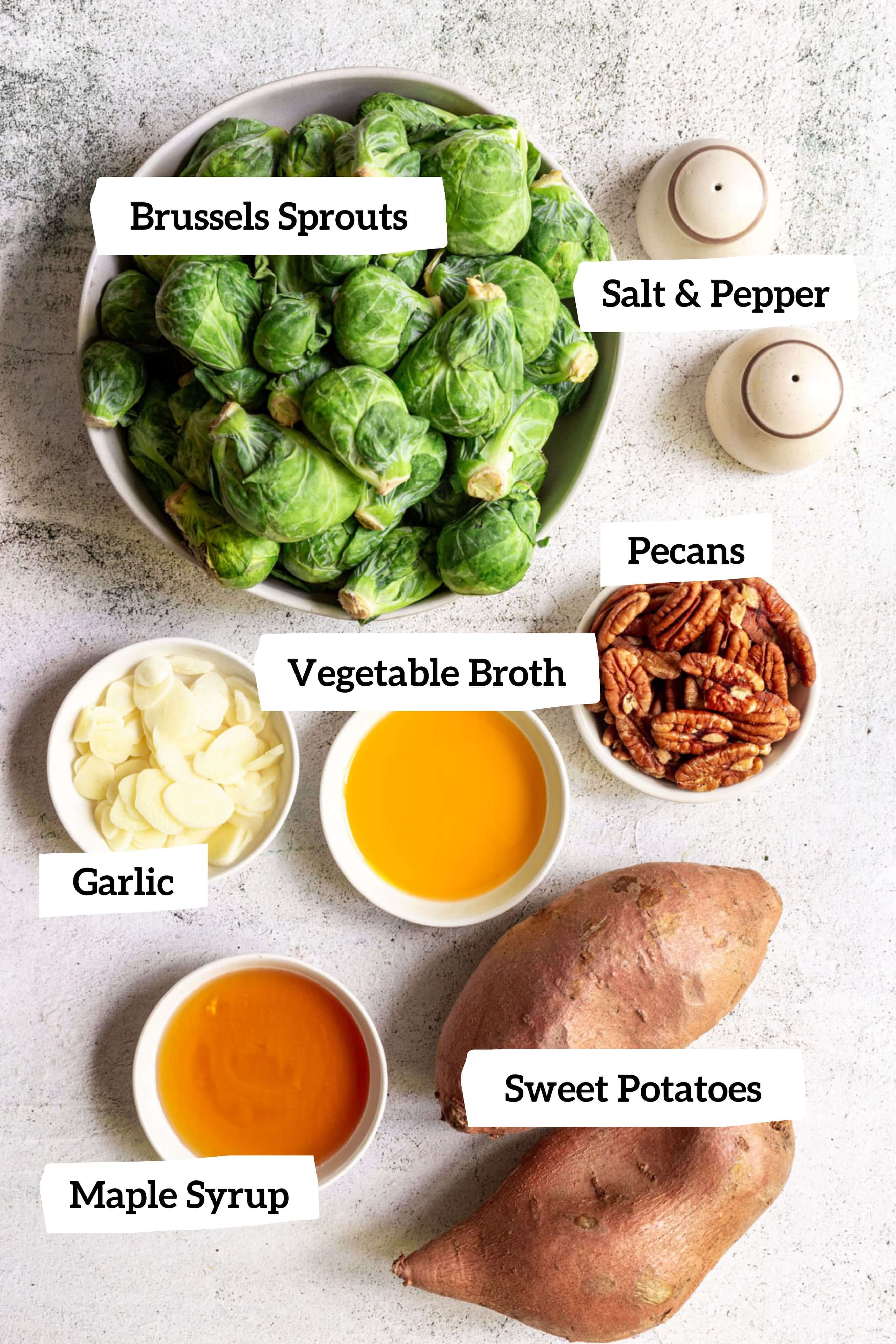 Roasted Sweet Potatoes and Brussels Sprouts